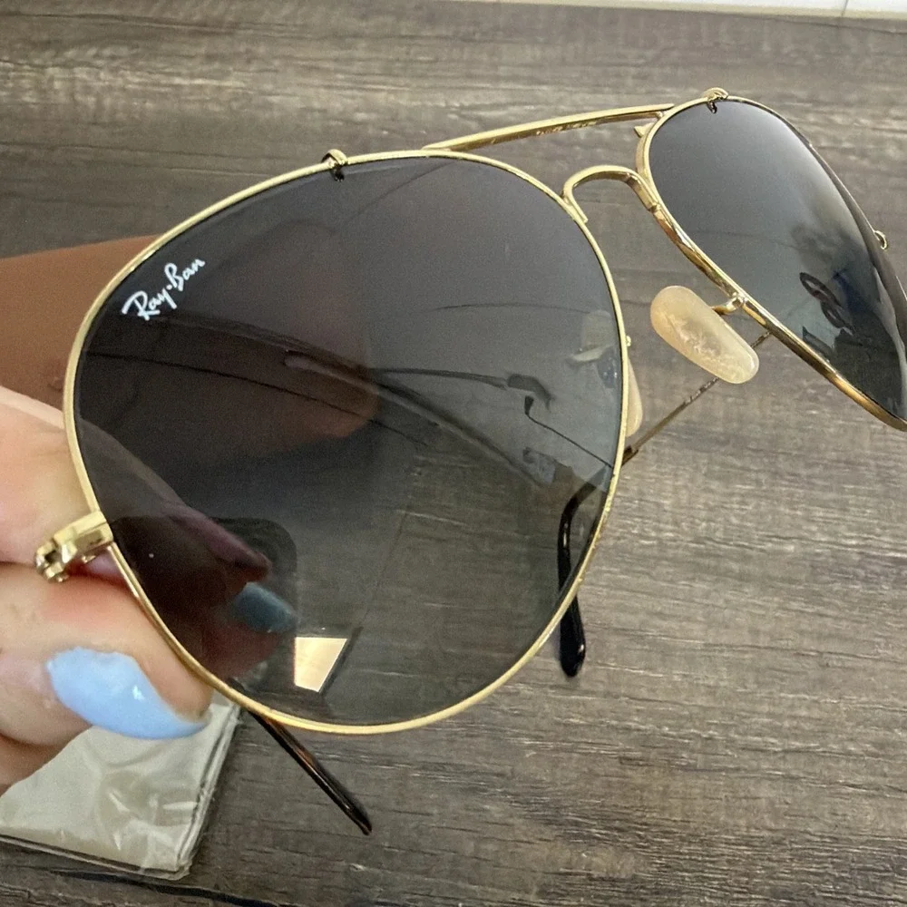 RayBan Aviator Outdoorsman 2 Gold Frame RB3029 Sweat Bar‎